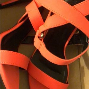 orange heels